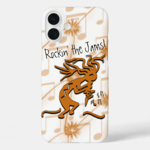 Kokopelli Musical Merrymaker Flute Player iPhone 16 Plus Case