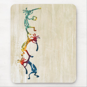 KOKOPELLI musician acrobats + your ideas Mouse Pad