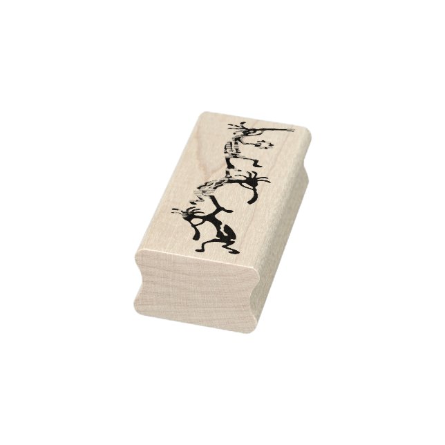KOKOPELLI musician acrobats + your ideas Rubber Stamp (Stamp)