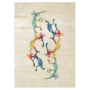 KOKOPELLI musician acrobats + your ideas Tablecloth