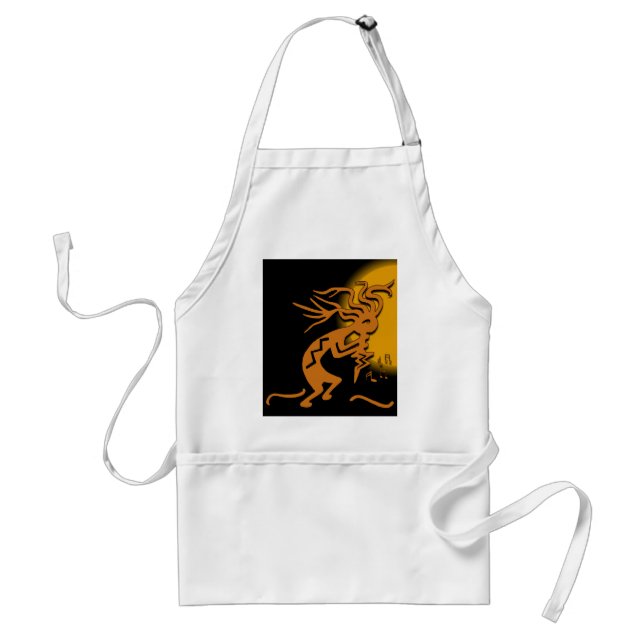 Kokopelli Musician Adult Apron (Front)
