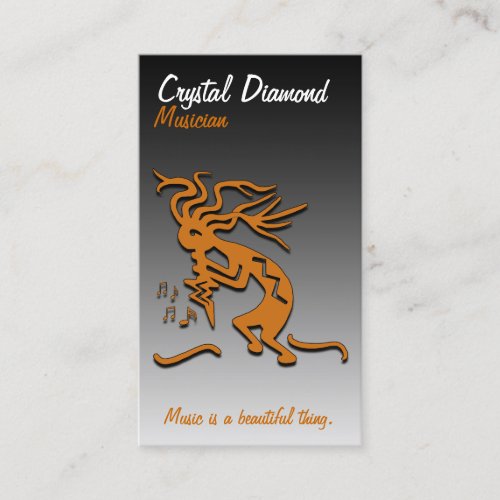 Kokopelli Musician Business Card