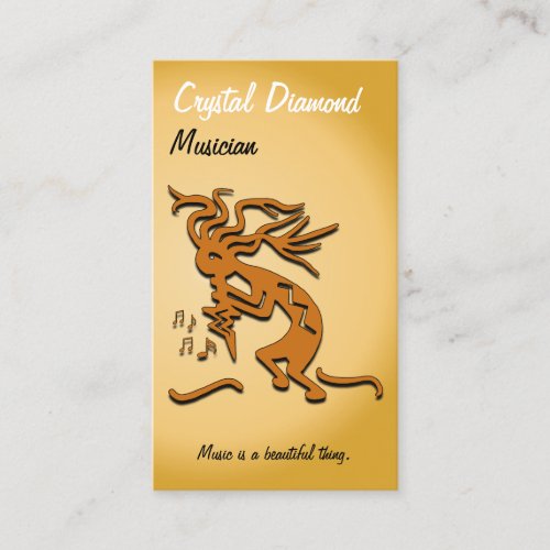 Kokopelli Musician Business Card