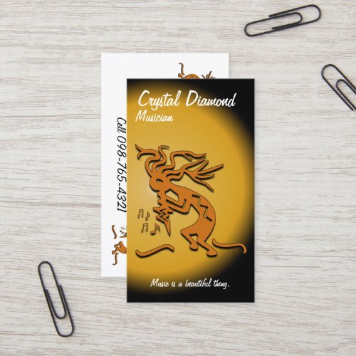 Kokopelli Musician Business Card