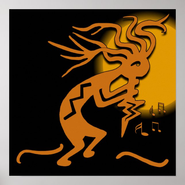 Kokopelli Musician Poster (Front)