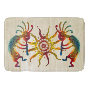 KOKOPELLI musician sun + your ideas Bathroom Mat