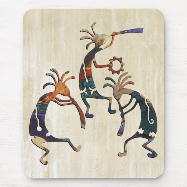 KOKOPELLI musician trio + your ideas Mouse Pad (Front)