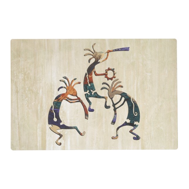 KOKOPELLI musician trio + your ideas Placemat (Front)