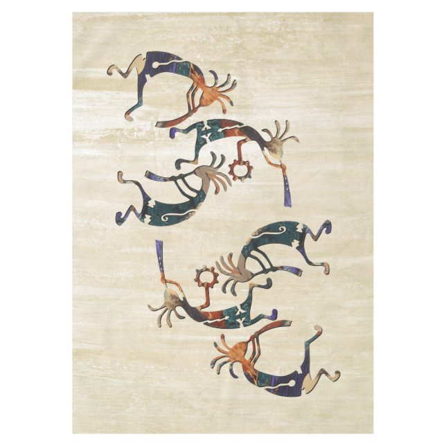 KOKOPELLI musician trio + your ideas Tablecloth (Front)