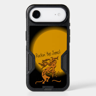Kokopelli Musician With Musical Notes Artwork iPhone 17 Air Case