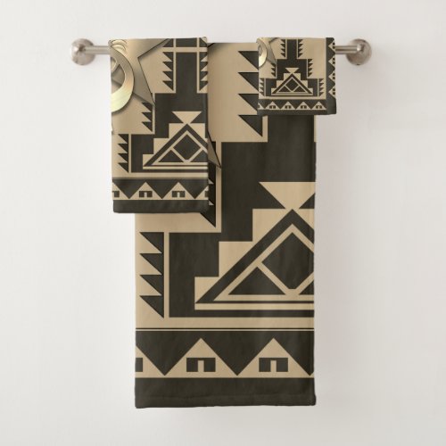 Kokopelli  Native American Design Bath Towel Set