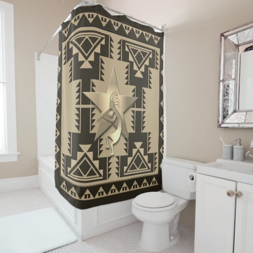 Kokopelli  Native American Design Shower Curtain