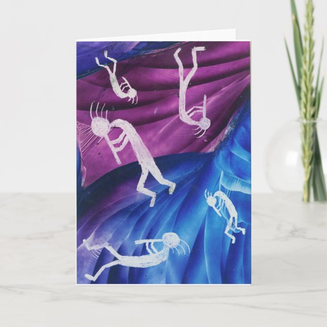 Kokopelli - Native American Flute Player Card (Front)