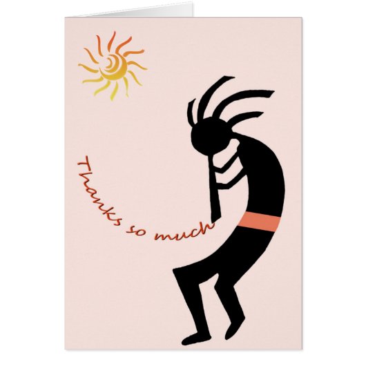 Kokopelli -- Native American Flute Player Cards (Front)