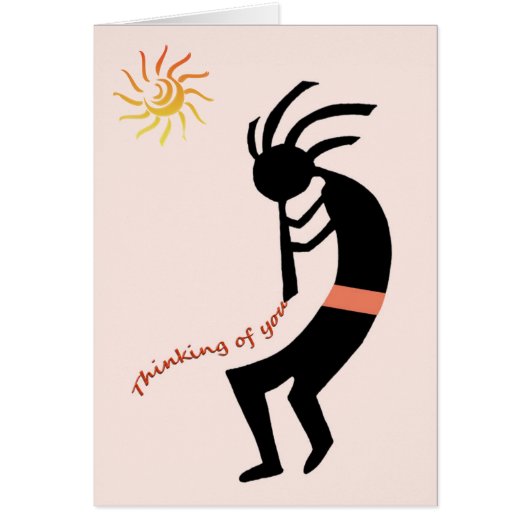 Kokopelli -- Native American Flute Player Cards (Front)
