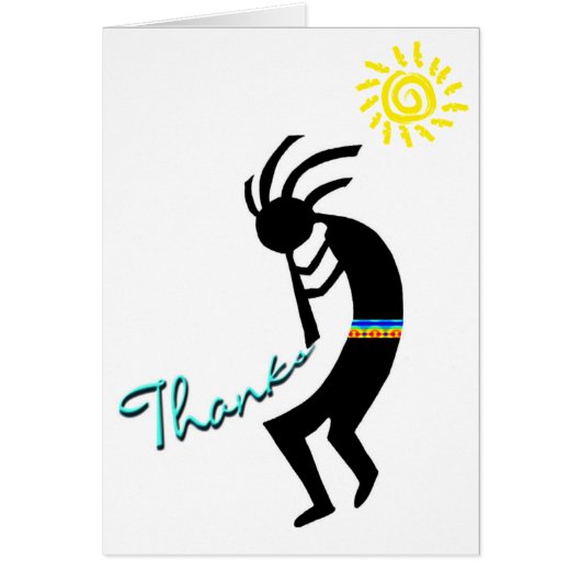 Kokopelli -- Native American Flute Player Cards (Front)