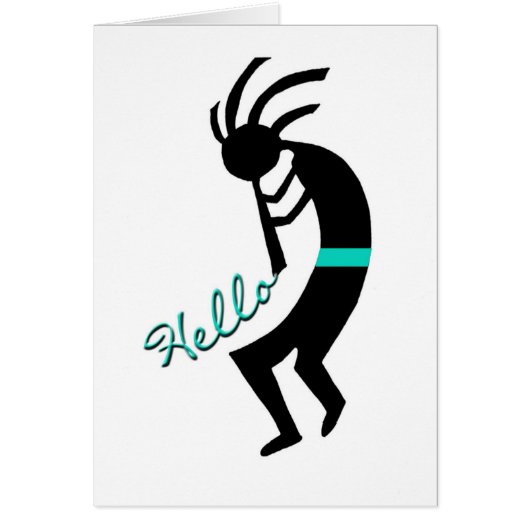 Kokopelli -- Native American Flute Player Cards (Front)
