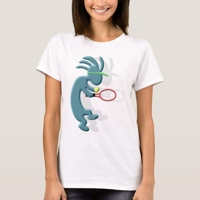 Kokopelli Native American Tennis T-Shirt (Front)