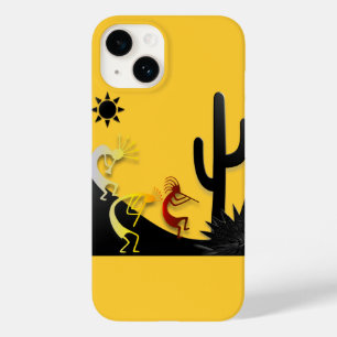 Kokopelli on the road under the sun Case-Mate iPhone 14 case