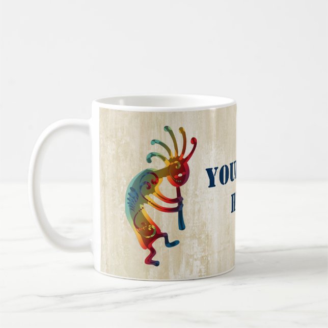 KOKOPELLI ornaments + your ideas Coffee Mug (Left)