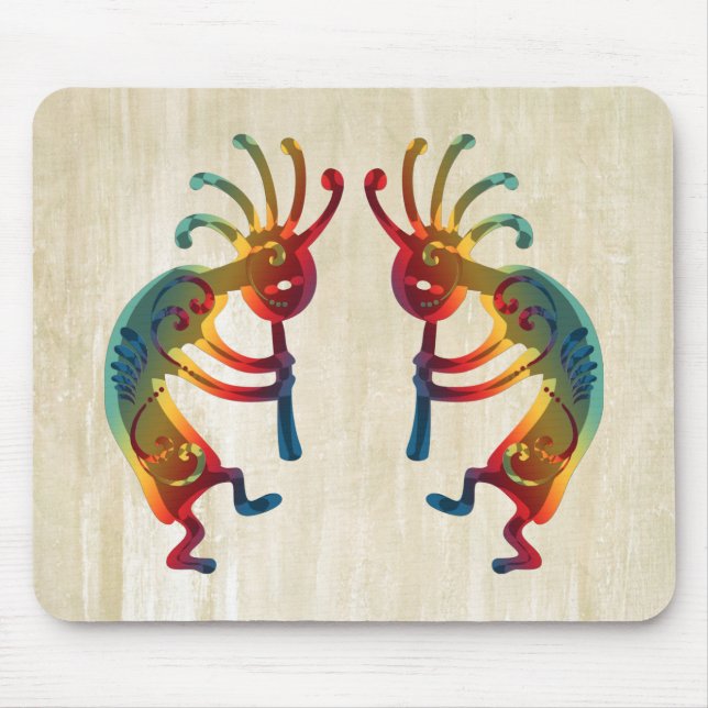 KOKOPELLI ornaments + your ideas Mouse Pad (Front)
