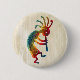 KOKOPELLI ornaments + your ideas Pinback Button