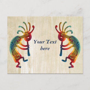 KOKOPELLI ornaments + your ideas Postcard