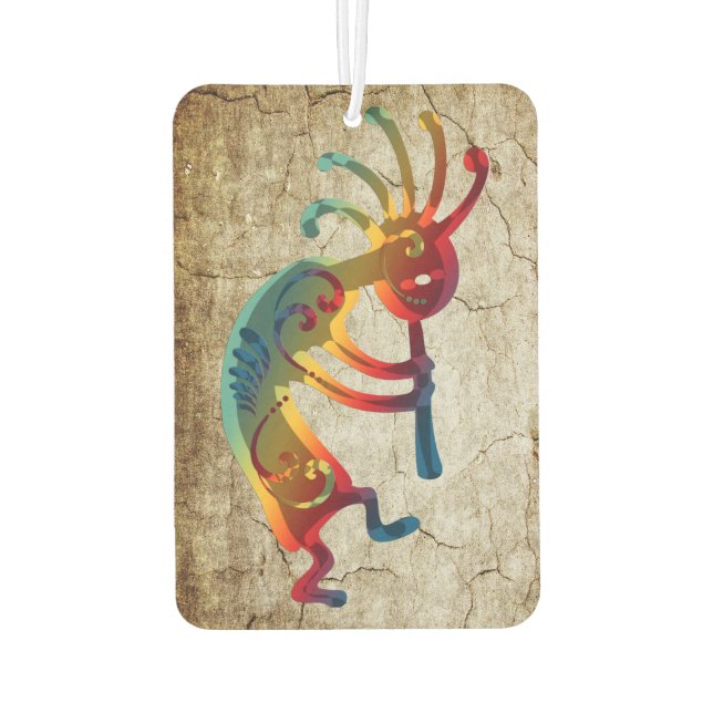 KOKOPELLI ornaments + your ideas & text Car Air Freshener (Back)
