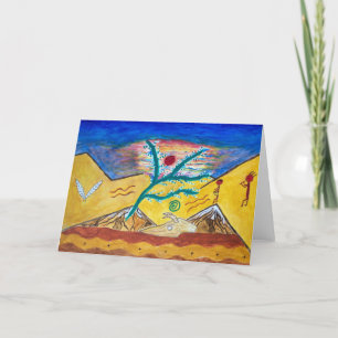 Kokopelli Path Letterpress Thank You Card
