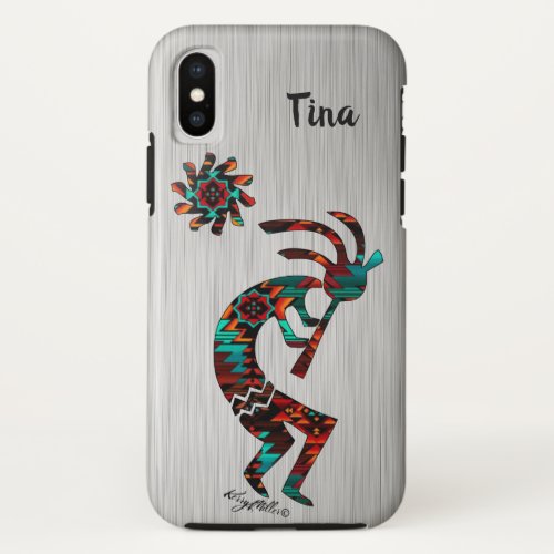 KOKOPELLI  PLAYING THE FLUTE iPhone X CASE