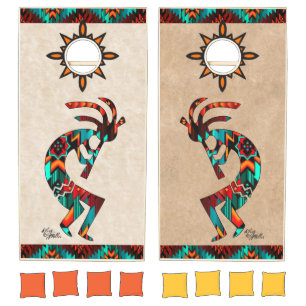 Kokopelli Playing The Flute Cornhole Set