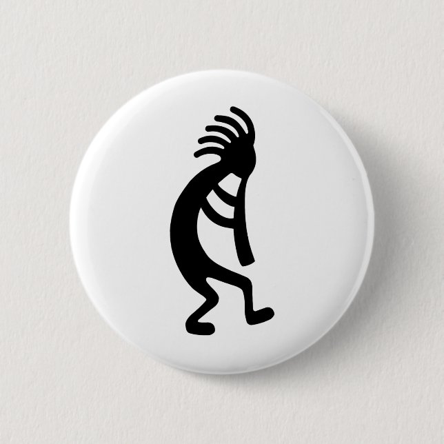 Kokopelli Products & Designs! Pinback Button (Front)