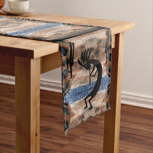 Kokopelli Southwest Abstract Mosaic Earthtone Medium Table Runner