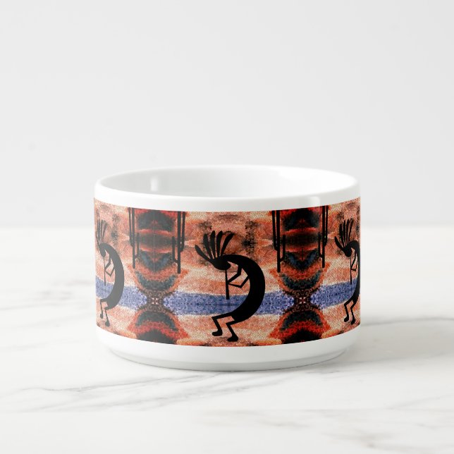 Kokopelli Southwest Desert Landscape Bowl (Center)