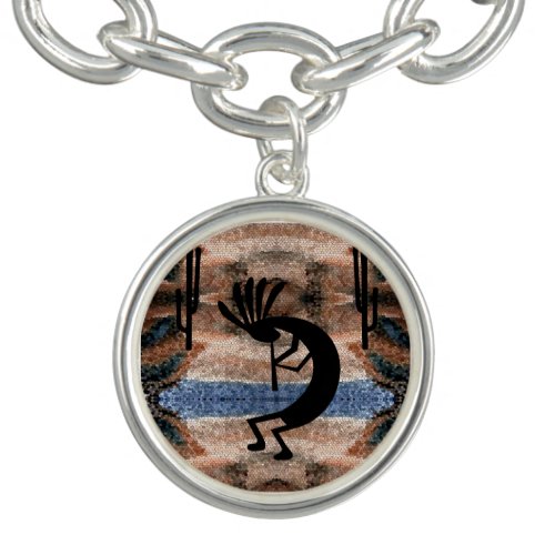 Kokopelli Southwest Desert Mosaic Bracelet