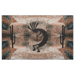Kokopelli Southwest Desert Mosaic Earthtone DIY Fabric