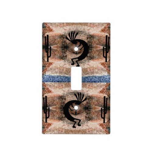 Kokopelli Southwest Desert Mosaic Light Switch Cover