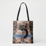 Kokopelli Southwest Desert Mosaic Tote Bag
