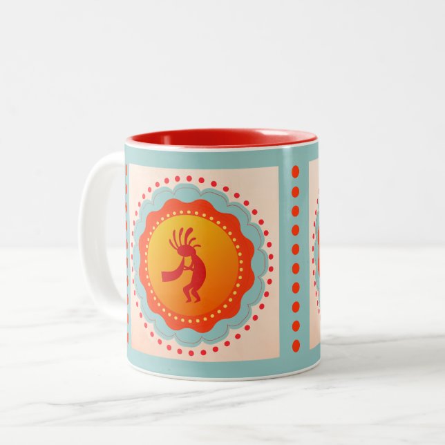 Kokopelli Southwest Inspired Mug (Front Left)