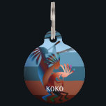 Kokopelli Southwest Music 2 Pet ID Tag<br><div class="desc">The Kokopelli design is a graphic illustration by artist/designer Charmaine Paulson.  The illustration was created as a vector,  and then enhanced in photo software.  This design is available on crafting supplies at Craftmaster,  and on a variety of products at Windyone. Enjoy!</div>