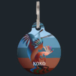 Kokopelli Southwest Music 2 Pet ID Tag<br><div class="desc">The Kokopelli design is a graphic illustration by artist/designer Charmaine Paulson.  The illustration was created as a vector,  and then enhanced in photo software.  This design is available on crafting supplies at Craftmaster,  and on a variety of products at Windyone. Enjoy!</div>