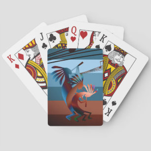 Kokopelli Southwest Music 2 Poker Cards