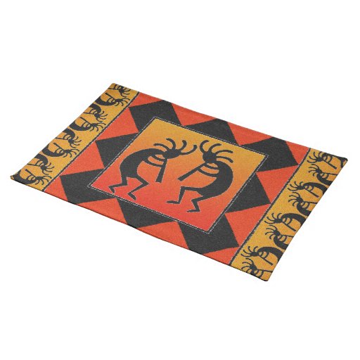 Kokopelli Southwest Placemat Place Mats | Zazzle