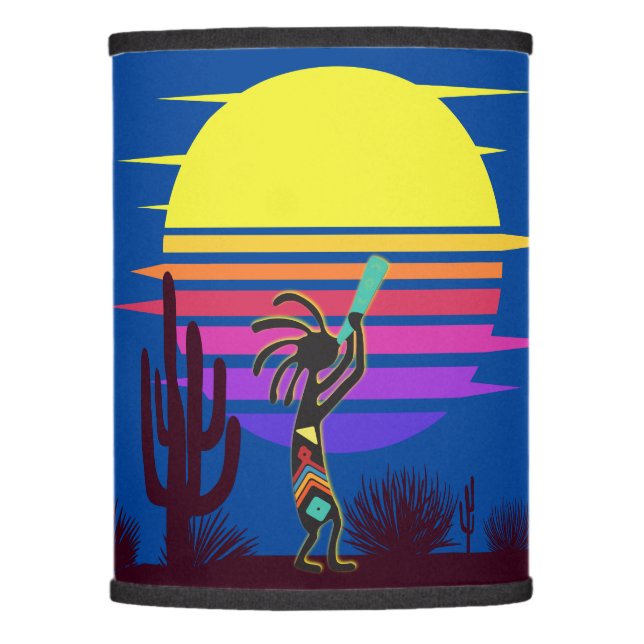 Kokopelli Southwestern Desert Lamp Shade (Front)