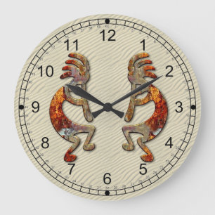 Kokopelli Southwestern Wall Clock Design