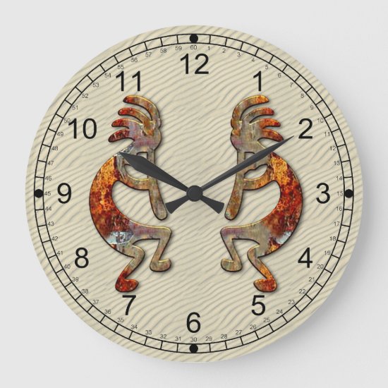 Kokopelli Southwestern Wall Clock Design
