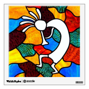 Kokopelli Stained Glass Wall Sticker