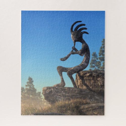 Kokopelli Statue Jigsaw Puzzle