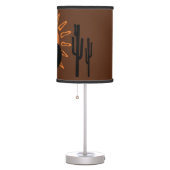 Kokopelli Sun Rustic Brown Lamp (Right)