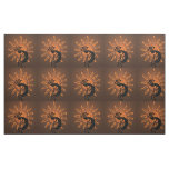 Kokopelli Sun Southwest Rustic Brown DIY Fabric